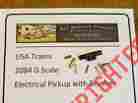 R2084 2084 Usa Trains 1 New Electrical Pick-up With Brushes Springs G-gauge