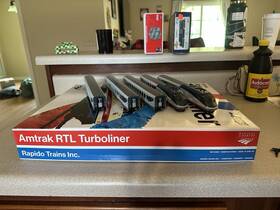 25505 Rapido Ho Rtl Turboliner 5 Unit Train Amtrak Phase V Sound / Dcc Set #5