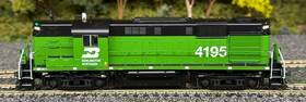 Rs-11 Rapido 31555 Used Trains Ho Bn Alco #4195 With Dcc And Sound Burlington Northern
