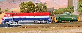 540546 Rapido Rapdo N-scale Bc Rail Dash 8-40cm With Esu Lok Sound Atlas Ev Caboose