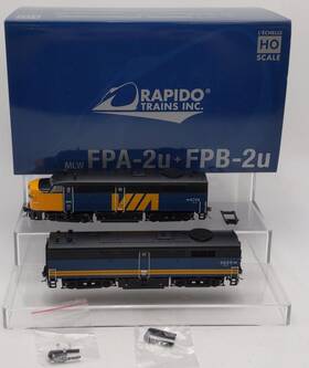 Fpb-2u Rapido Trains 021610 Ho Via Rc Fpa-2u And Diesel Locomotive Dcc #6759/6859