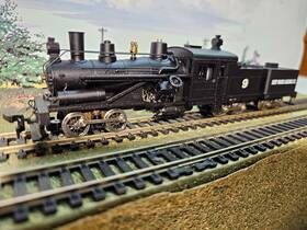5169-04 Rivarossi Ho 3 Truck Heisler Deep River Logging Co. # 9 New In Box