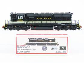 Sxt33813 Scaletrains.com N Sou Southern Emd Sd40-2 Diesel #3314 With Dcc And Sound
