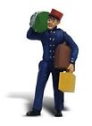 A2527 Scenics Scale Cap Ac Figure Scenic Woodland Porter Red Luggage Baggage