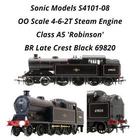 S4101-08 Sonic Models Oo Gcr/lner Class A5 Ftrobinsonft 4-6-2t Br Late Crest 69820