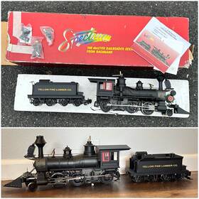 Spectrum 022899814964 Baldwin Narrow Gauge 2-6-0 Mogul Steam Locomotive Yellow Pine #81496