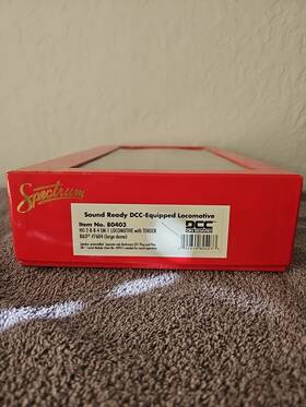 80403 Spectrum Ho 2-8-8-4 Em-1 Locomotive With Tender B&o #7604 Large Dome Dcc