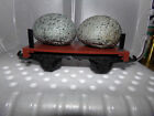 Today 23.00 Hartland Locomotive Works Mini Flat Car With Simulated Rocks