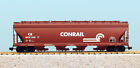 R14113 Trains Conrail 4 Usa Bay Red Flow Center Scale Hopper