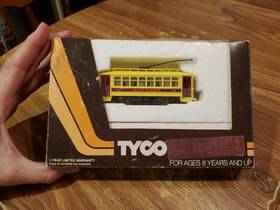 214b Tyco #214b Main Street Powered Trolley Car #65 Plastic Ho Scale Tested