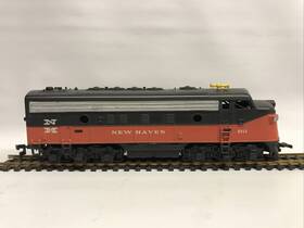 T224g Tyco Vintage Ho Scale F9 Powered Diesel Locomotive New Haven 0418