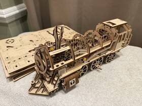 Ugears 820184120235 Mechanical Models Locomotive Model Wooden