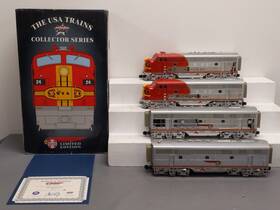 22271 Usa Trains G Santa Fe Warbonnett A-b-b-a Diesel Locomotive Set Ex/box