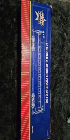 R31011 Usa Trains 1 29 G-scale Ca-z Alum Coach Car #1 Inch Silver Aspen Model Train