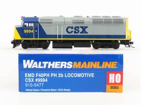 Walthers 910-9477 Ho Scale Csx Railway F40ph Ph 2b Diesel Locomotive #9994
