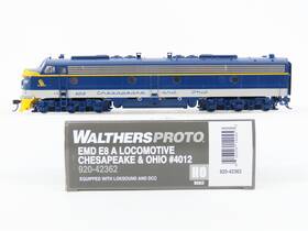 920-42362 Walthers Ho Proto C&o Chesapeake And Ohio E8a Diesel #4012 With Dcc Sound
