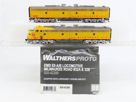 920-42380 Walthers Ho Proto Milw Inch Up Paint Emd E9a/b Diesel Set With Dcc And Sound