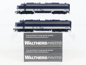 920-42910 Walthers Ho Proto C&o Chesapeake And Ohio E8a/a Diesel Set With Dcc Sound
