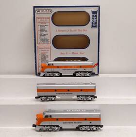32037 Williams O Gauge Western Pacific F7 Aba Diesel Engine Set With Sound Ex