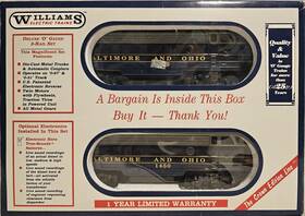 941450 Williams O Gauge Baltimore And Ohio Emd F7 A/a Pwrd/unpwrd Locomotive Set