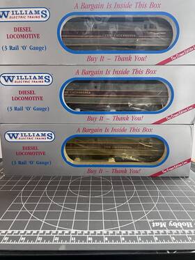 Ac-15 Williams O Scale Erie Lackawanna Alco Pa Aba Locomotive Set Gauge Locomotives