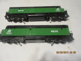 Fp200h Williams O Scale Burlington Northern Fp-45 Aa With Horn Diesel Locomotive Set