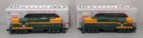 Gp05s Williams O Gauge Great Northern Gp9 Aa Diesel Locomotives With Sound Ln/box