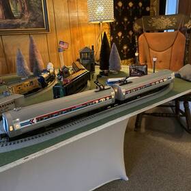Met-1000 Williams Met- 1000 Extruded Aluminum Amtrak Metroliner Set O-gauge Powered