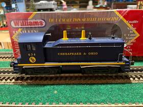 3-rail Williams Nw102 O #634 C&o Chesapeake And Ohio Nw-2 Switcher L/n With O/box