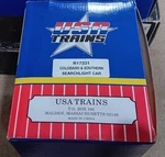 Empty Usa Trains Scale Box - Flat Car Searchlight Cs. Fixed Price $16.00.