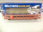 Walthers Ho 910-8004, 89' Bi-level Open Auto Rack, Santa Fe 88721. Fixed Price $49.99.