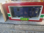 Lgb Lehmann Post Boxcar 1985 Blue Scale Train Nib. Fixed Price $98.00.