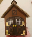 Garage Barn For Model Railroad Structure Laser-cut Wood Kit Assembled. Fixed Price $29.45.