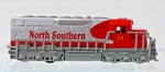 Freight Locomotive Pull Back Power Red & Silver North Southern #54 Die Cast. Fixed Price $12.00.