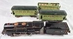 Lionel 259E Steam Locomotive Passenger Set W/ Tender & 607/608 Cars Gauge. Fixed Price $145.95.