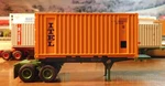 Athearn 20' Evergreen Chassis & Itel Box Container Eisz Itlu Ho Scale. Fixed Price $38.99.