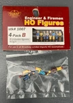 Broadway Limited Imports #1007 Train Crew Engineer & Firemen (4) Nip! HO7017. Fixed Price $9.71.