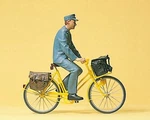 Preiser 45069 Scale People Working Postman On Bicycle. Fixed Price $53.99.