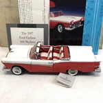 Franklin Mint 1:24-SCALE Diecast Car 1957 Ford Fairlane 500 Skyliner + Box Coa. Fixed Price $59.99.