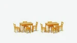 Preiser 17218 Ho Scale & Chairs Tables. Fixed Price $11.99.