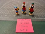 Lgb Scale Train Three Figures - Two 3" Tall Female Passengers & 1 Child Lot. Fixed Price $18.95.
