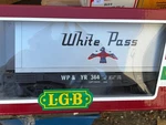 Lgb # 4085 1/29TH Scale Gauge White Pass Flat Bed & Container. Fixed Price $61.58.