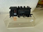 Life-like Ho Scale Model R.r. Steam Locomotive A.t. & S.f. Small/black Brb. Fixed Price $49.99.
