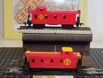 SET/2 Steel Caboose Atsf 3851, 999628 Hook/horn Cplrs (122316). Fixed Price $9.34.
