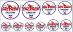 1:43 Scale Chevron Sign Boxcar Gas Station Tanker Truck Diorama Decals. Fixed Price $7.99.