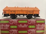 Lgb Hilfswagon Grain Car Covered Gondola #4011 Orange Hinged Hatches L21SF. Fixed Price $49.49.