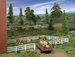 Walthers Scenemaster 3-RAIL Farm Fence Ho Scale # 949-4202. Fixed Price $9.00.