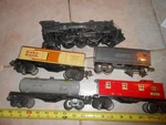 O/O-27 Lionel Prewar 224E Gun Metal Engine 1689T, 1679, 1680, & 1682 Caboose.. Fixed Price $120.00.