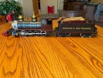 Delton Locomotive Works G Scale C-16 & Tender, Excellent. Fixed Price $395.00.