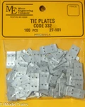 Micro Engineering Co. #27101 Tie Plates 100PCS (light Cast Metal) (g Scale). Fixed Price $19.59.